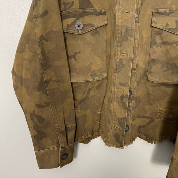 NWT Vintage Havana Military Style Camo Jacket Green Women’s Medium - Picture 6 of 15